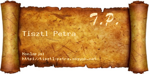 Tisztl Petra névjegykártya